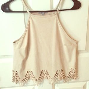 Cream Crop Top
